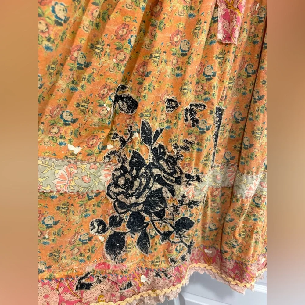 Magnolia Pearl Floral Appliqué Taigi Dress NWT - Picture 6 of 12
